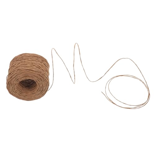 jojofuny 1 Rolle Geschenkverpackungsseil Sisal Doppelseitiges Klebeband Gartenschnur Versandbandhalter Kabelbinder Seile Packband Durchsichtige Makramee Kordel Drahtwickel von jojofuny
