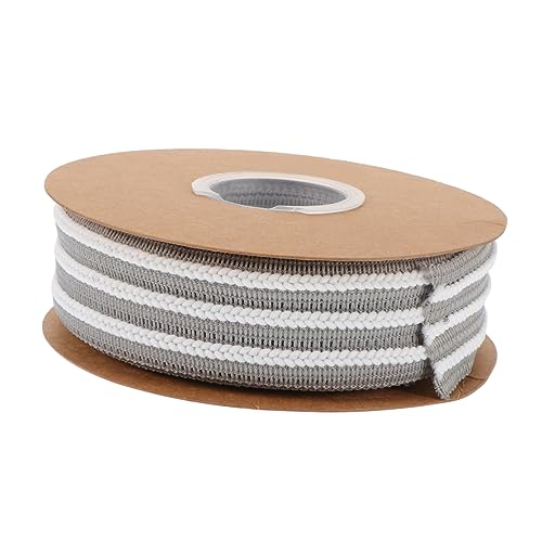 jojofuny 1 Rolle Gestreiftes Geschenkband DIY Bastelband für Verpackungen Graues Dekorationsband für Geschenkverpackungen und Schleifen von jojofuny