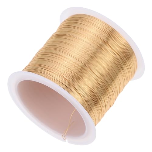 jojofuny 1 Rolle Kupferkabel Armband Schmuckdraht Schmuck Draht 20-Gauge-Draht Handwerk machen Draht biegbar Armbandherstellung Kupferperlendraht Draht zum Auffädeln von Gelb jojofuny 1 Rolle Kupferkabel Armband Schmuckdraht Schmuck Draht 20-Gauge-Draht Handwerk machen Draht biegbar Armbandherstellung Kupferperlendraht Draht zum Auffädeln von Gelb von jojofuny