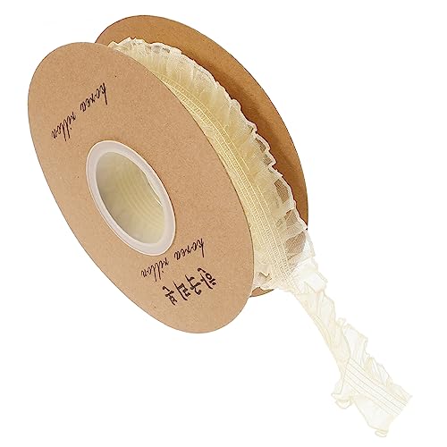 jojofuny 1 Rolle Lace Trim Diy Zubehör Elastisches Spitzenband für Kleidung Zartem für Hochzeitsdekoration Kleidung Bastelprojekte und Accessoires von jojofuny