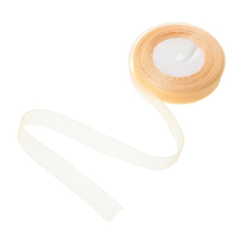 jojofuny 1 Rolle Leichter Goldgarngürtel Verpackung Bänder Wickelband wickeln Stoffband gestaltetes Geschenkband Band Stoff DIY liefert Multifunktions-Bastelband Paketband Chiffon Golden von jojofuny