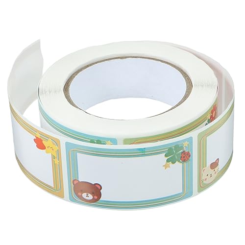 jojofuny 1 Rolle Name Post Briefpapier aufkleber Kita-Etiketten Kleinkinder Nennen Sie Tag -Aufkleber Punktetikett bunte Namensschilder Etikettenaufkleber süß Kupferplattenaufkleber von jojofuny