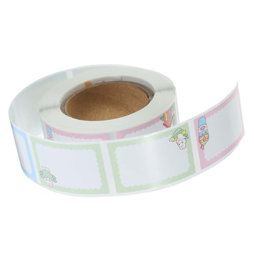 jojofuny 1 Rolle Namensaufkleber Namensschilder für Unisex Namensetiketten Wasser Etiketten Aufkleber Namensschilder für Buntes Etikettaufkleber Kindertagesstättenname -Label Papier von jojofuny