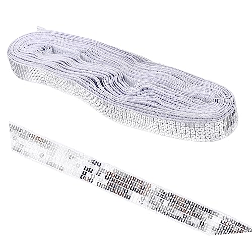 jojofuny 1 Rolle Pailletten -Spitzenhilfsmaterialien für Kleidung Dekoration Party nähen zarter Kostümbesatz funkelnde Pailletten-Fransenbesatz handgefertigter Kostümbesatz Polyester Silber jojofuny 1 Rolle Pailletten -Spitzenhilfsmaterialien für Kleidung Dekoration Party nähen zarter Kostümbesatz funkelnde Pailletten-Fransenbesatz handgefertigter Kostümbesatz Polyester Silber von jojofuny
