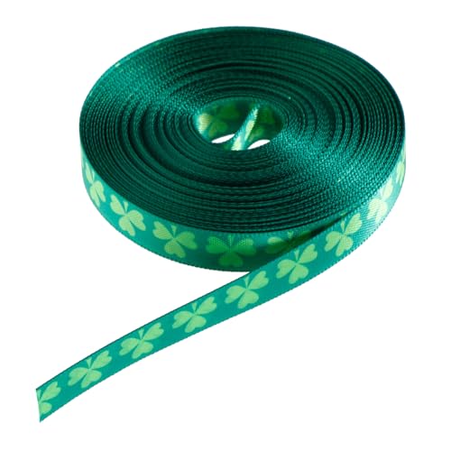 jojofuny 1 Rolle Patrick's Day Geschenkband Grünes für Dekoration Yards für Bastelprojekte Verpackungen und Festtagsdekorationen von jojofuny