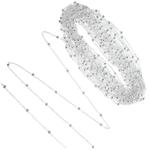 jojofuny 1 Rolle Rolle Kugelkette Schmuckketten Herstellung damenhalskette armkette handschelle Klammer Gliederketten für Schmuck selber machen Halskettenketten für Anhänger Kupfer Silver jojofuny 1 Rolle Rolle Kugelkette Schmuckketten Herstellung damenhalskette armkette handschelle Klammer Gliederketten für Schmuck selber machen Halskettenketten für Anhänger Kupfer Silver von jojofuny