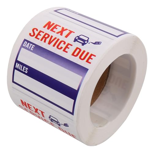 jojofuny 1 Rolle Rollenaufkleber für Auto Service Erinnerungsetikett Selbstklebend pro für Einfache Nutzung und Tägliche Anwendung für Autofahrer jojofuny 1 Rolle Rollenaufkleber für Auto Service Erinnerungsetikett Selbstklebend pro für Einfache Nutzung und Tägliche Anwendung für Autofahrer von jojofuny