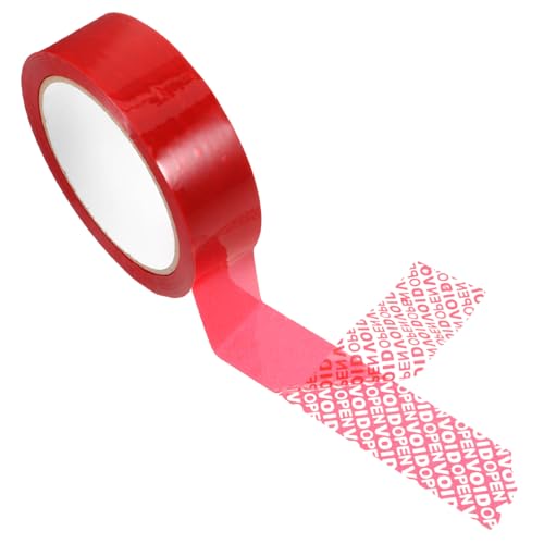 jojofuny 1 Rolle Sicherheitsband Verpackung Streifen Manipulationssicheres Klebeband Proofband Breit Runden Farbig Offensichtlich Weißes Band Post Nachweisen Das Haustier Rot jojofuny 1 Rolle Sicherheitsband Verpackung Streifen Manipulationssicheres Klebeband Proofband Breit Runden Farbig Offensichtlich Weißes Band Post Nachweisen Das Haustier Rot von jojofuny