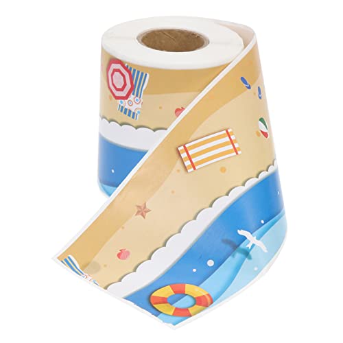 jojofuny 1 Rolle Sommer Strand Border Sticker Selbstklebende Dekoration für Klassenzimmer Pinnwand und Tafel Rolle für Strand Themenpartys und Babypartys jojofuny 1 Rolle Sommer Strand Border Sticker Selbstklebende Dekoration für Klassenzimmer Pinnwand und Tafel Rolle für Strand Themenpartys und Babypartys von jojofuny