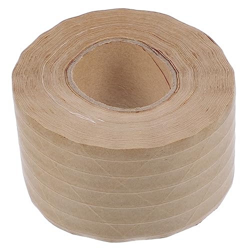 jojofuny 1 Rolle Versiegelungsband Zum Verpacken Bewegen Strapazierfähiges Verpackungsband Gummiertes Braunes Papierband Für Aquarell Klebestreifen Kartons Klebeband Versandband von jojofuny
