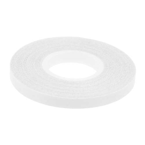 jojofuny 1 Rolle Wasserlösliches doppelseitiges Klebeband dünn Heften doppelseitige Klebepads wasserlösliches Klebeband Stoff Nahtband zum Säumen Nähband Gewebeband zum Säumen pva Weiß von jojofuny
