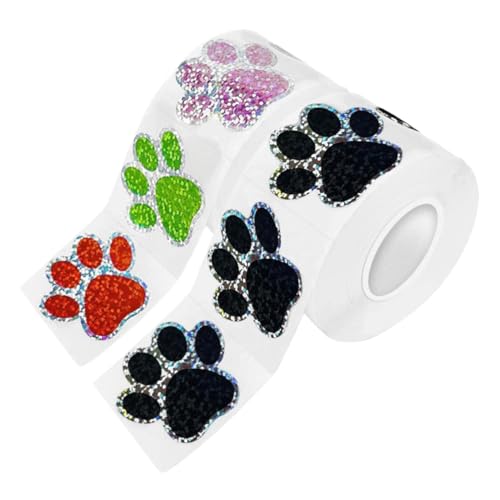 jojofuny 1 Satz Aufkleber Für Hundepfoten Dekoration Im Hundezimmer Kinderzimmer Wandtattoo Wandsticker Klettpunkte Selbstklebend Hundepfote Aufkleber Wandaufkleber 2rollen von jojofuny