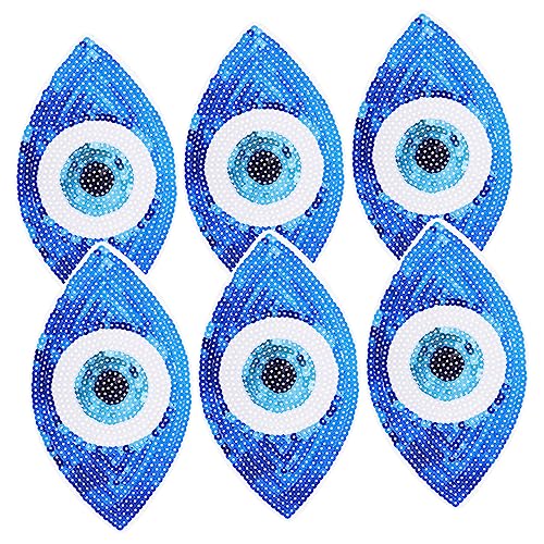 jojofuny 1 Satz Aufnäher Mit Pailletten Bestickte Flicken Für Kleidung Taschen Und Diy Projekte Dekoration Für Jeans Jacken Und Hüte 6 Stück von jojofuny