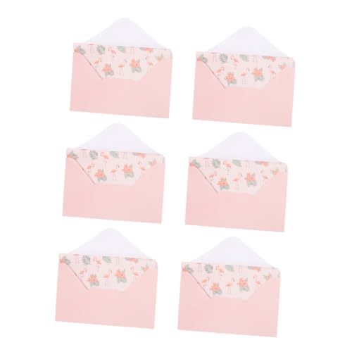 jojofuny 1 Satz Blumen Tierbuchstaben Papier Set dekorative Hochzeitsumschläge Briefpapier filigrane Einladungsumschläge kleine Umschläge Tragbare Einladungsumschläge Festivalbedarf Rosa von jojofuny