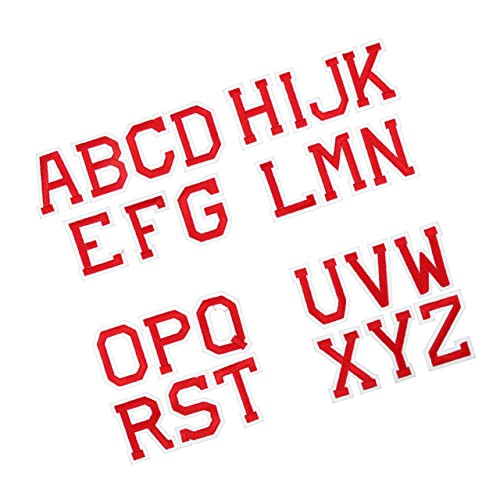 jojofuny 1 Satz Brief Patch Bestickt Patches Nähen Stickerei Flicken Für Jacken Flicken Nähen Große Flicken Zum Aufbügeln Bügelflicken Für Kleidungsstücke Flicken Aufbügeln Pvc Rot 26 Stück jojofuny 1 Satz Brief Patch Bestickt Patches Nähen Stickerei Flicken Für Jacken Flicken Nähen Große Flicken Zum Aufbügeln Bügelflicken Für Kleidungsstücke Flicken Aufbügeln Pvc Rot 26 Stück von jojofuny