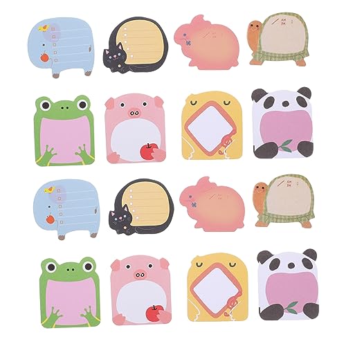 jojofuny 1 Satz Cartoon Tier See Form Memo Party Aufkleber Pads Mini Tiere Niedliche Pastell Spaß Nummer Schulthemen Kleiner Klebeblock Tier Notizblock Aufkleber Notizblock Papier Stück von jojofuny