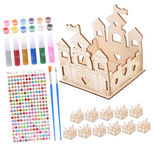 jojofuny 1 Satz DIY Bastelset Jungen Mädchen Alter Der Selbstbemalendes Schloss Holzschlossmodell DIY-spaß Kinderspielzeug DIY-schlossprojekt. Bemalbares Schloss DIY-Projekt Plastik jojofuny 1 Satz DIY Bastelset Jungen Mädchen Alter Der Selbstbemalendes Schloss Holzschlossmodell DIY-spaß Kinderspielzeug DIY-schlossprojekt. Bemalbares Schloss DIY-Projekt Plastik von jojofuny