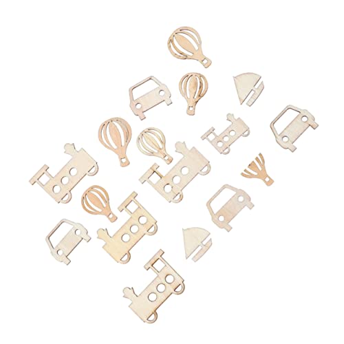 jojofuny 1 Satz DIY Holzknöpfe Partyzubehör Räder Autos Themen Geburtstagsparty Dekorationen Ornamente Transport Rennwagen Partygeschenke Verzierungen Zum Basteln 100 Stück von jojofuny