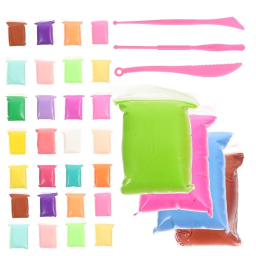 jojofuny 1 Satz DIY Knete für Farben Lufttrocknende Modelliermasse Bastelwerkzeug für Junge Einfach zu Verwenden Selbstverschließbarer Beutel jojofuny 1 Satz DIY Knete für Farben Lufttrocknende Modelliermasse Bastelwerkzeug für Junge Einfach zu Verwenden Selbstverschließbarer Beutel von jojofuny