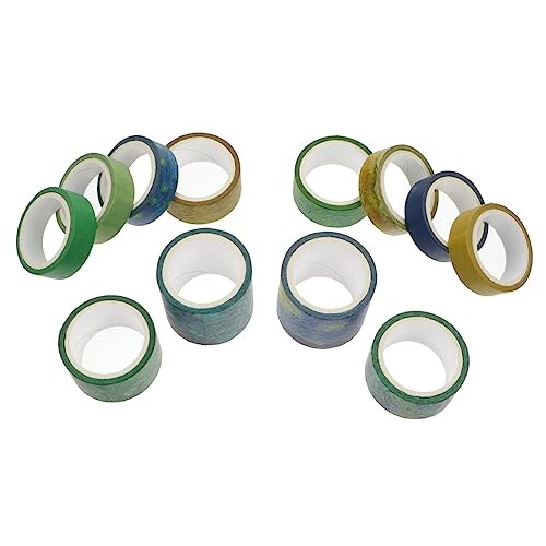 jojofuny 1 Satz Dekorative Washi Tapes Diy Scrapbooking Klebebänder Für Kreative Projekte Leicht Ablösbar Ohne Rückstände Für Alben Journals Und Bastelarbeiten 12rollen von jojofuny