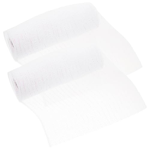 jojofuny 1 Satz Dekoratives Mesh Band Yards Umweltfreundliches Blumenwickel Für Geschenkverpackungen Und Bastelprojekte Weiß Und Bunt 2rollen jojofuny 1 Satz Dekoratives Mesh Band Yards Umweltfreundliches Blumenwickel Für Geschenkverpackungen Und Bastelprojekte Weiß Und Bunt 2rollen von jojofuny
