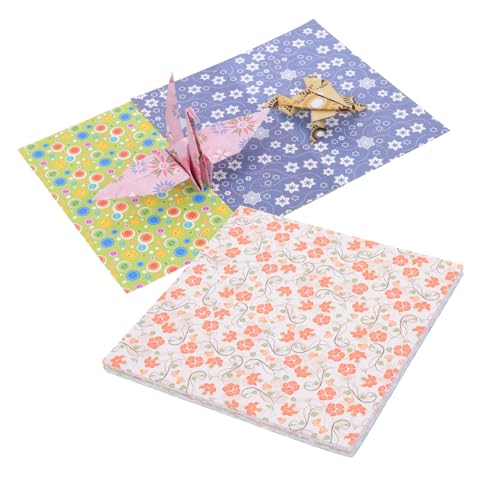 jojofuny 1 Satz Diy Bastelpapier Einseitig Bedrucktes Origami Papier mit Sternen Muster für Bastelprojekte Schulprojekte und Partys von jojofuny