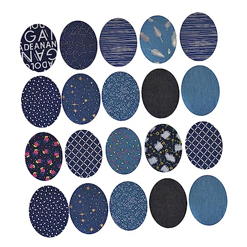 jojofuny 1 Satz Diy Denim Aufnäher Patches Für Jeans Und Kleidung Farbe Zufällig Zum Aufbügeln Oder Nähen Vielseitige Stoffzubehör Für Kreative Reparaturen Und 20 Stück von jojofuny