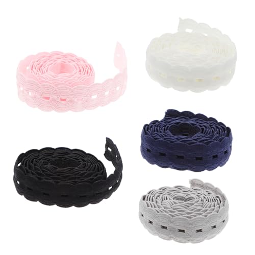 jojofuny 1 Satz Diy Haarband Spitze Elastisch Stoffspitze Für Handwerk Haarschmuck Zubehör Für Junge Mädchen Diy Dekorationen Und Bastelprojekte 5 Stück von jojofuny