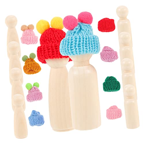 jojofuny 1 Satz Diy Holz Peg Puppen Unvollendete Holzfiguren für Malerei für Weihnachten und Dekoration Zufällige Farbe jojofuny 1 Satz Diy Holz Peg Puppen Unvollendete Holzfiguren für Malerei für Weihnachten und Dekoration Zufällige Farbe von jojofuny