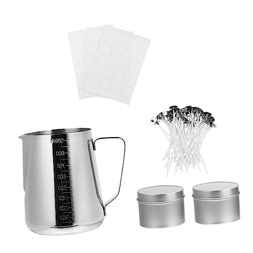 jojofuny 1 Satz Diy Kerzenherstellung Kit Sojawachs Duftölen und Zubehör für Kreative Bastelprojekte für Partys und Besondere Anlässe Einfach zu Reinigen und Hitzebeständig von jojofuny