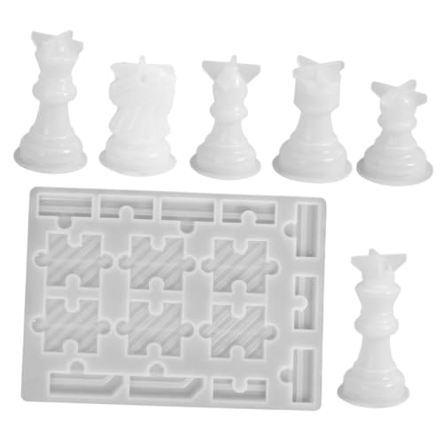 jojofuny 1 Satz Diy Schachfiguren Gießform Silikonformen für Internationale Schachspiele Teiliges mit Schachbrett für Kreative Bastelprojekte und Gesellige Spieleabende jojofuny 1 Satz Diy Schachfiguren Gießform Silikonformen für Internationale Schachspiele Teiliges mit Schachbrett für Kreative Bastelprojekte und Gesellige Spieleabende von jojofuny