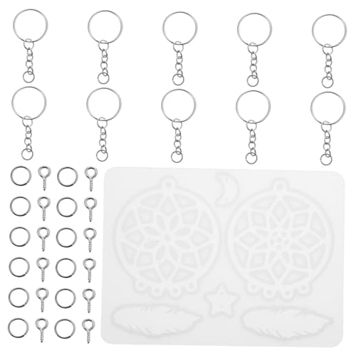 jojofuny 1 Satz Dream Catcher Silikonform Teile Diy Epoxidharz Formen für Kreative Anhänger und Handwerk für Dekorationen und Bastelprojekte von jojofuny