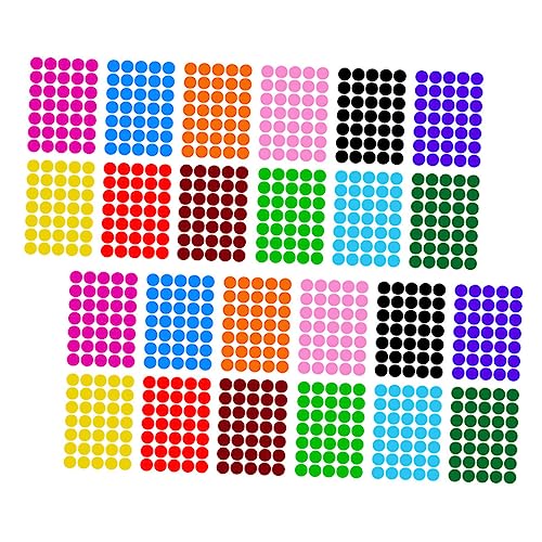 jojofuny 1 Satz Farbetikettenaufkleber Klebeetiketten Bunt Runde Aufkleberetiketten Beschriftung Farbig Blau Groß Runde Farbcodierungspunktetiketten Farbcodierungsetiketten Papier 420 Stück von jojofuny