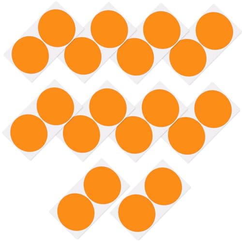 jojofuny 1 Satz Farbpunkt-aufkleber Etikett Farbgrößenaufkleber Farbige Punktaufkleber Band Schwere Farbe Flecken Punktaufkleber Mit Farbcodierung Kreis Streifen Klebrig Papier Orange von jojofuny