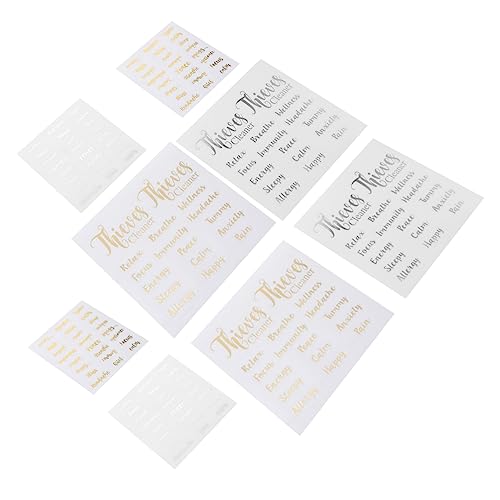 jojofuny 1 Satz Flaschenaufkleber Für Ätherische Öle Aufkleber Für Kosmetische Flaschenetiketten Etiketten Mit Ätherischen Ölen Klebeetiketten Aufkleber Für Flaschen Pvc-aufkleber 8blätter jojofuny 1 Satz Flaschenaufkleber Für Ätherische Öle Aufkleber Für Kosmetische Flaschenetiketten Etiketten Mit Ätherischen Ölen Klebeetiketten Aufkleber Für Flaschen Pvc-aufkleber 8blätter von jojofuny