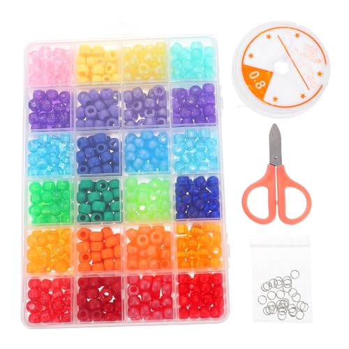 jojofuny 1 Satz Große Lochperlen Schmuckhandwerkszubehör Material zur Halskettenherstellung DIY Bastelperlen Bastelmaterialien handgefertigtes Material Schmuckzubehör Perlenkit Plastik jojofuny 1 Satz Große Lochperlen Schmuckhandwerkszubehör Material zur Halskettenherstellung DIY Bastelperlen Bastelmaterialien handgefertigtes Material Schmuckzubehör Perlenkit Plastik von jojofuny