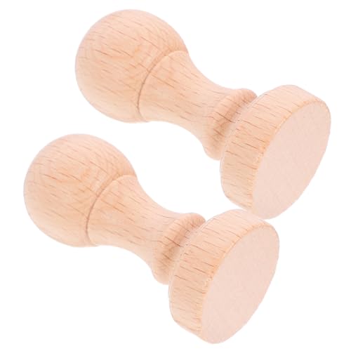 jojofuny 1 Satz Handbuch Stempelsiegel Basteln Stamper Handwerk Name Scrapbook-siegel Karten Machen Stempel Hölzernes Siegel Diy Stampfer Diy Craft Tool Holz 2 Stück von jojofuny