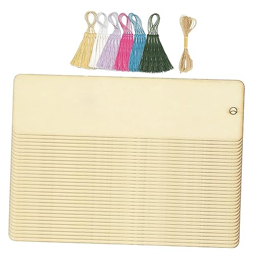 jojofuny 1 Satz Holz Lesezeichen Unlackierte Diy Lesezeichen mit Quasten Blanko für Karten Dekoration und Personalisierte Gestaltung jojofuny 1 Satz Holz Lesezeichen Unlackierte Diy Lesezeichen mit Quasten Blanko für Karten Dekoration und Personalisierte Gestaltung von jojofuny