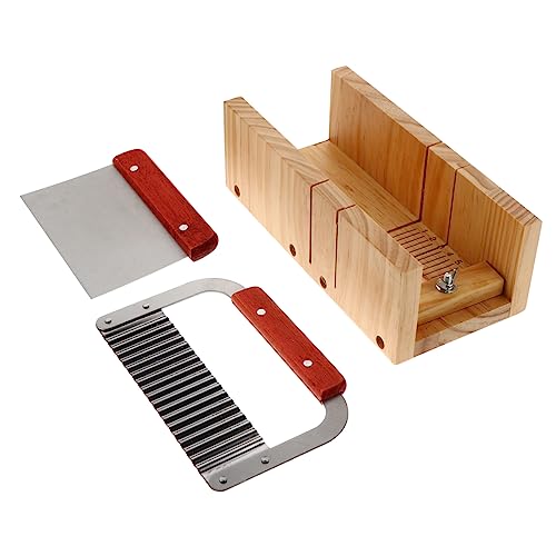 jojofuny 1 Satz Holz Seifen Set Diy Seifenform Cutter für Handgemachte Seifen und Flachmesser für Anfänger und Profis zum Schneiden von Seife Kuchen jojofuny 1 Satz Holz Seifen Set Diy Seifenform Cutter für Handgemachte Seifen und Flachmesser für Anfänger und Profis zum Schneiden von Seife Kuchen von jojofuny