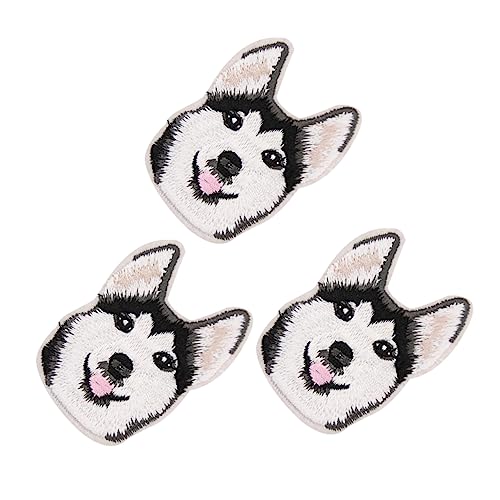 jojofuny 1 Satz Hund Aufnäher Zum Aufbügeln Lustige Diy Applikationen Für Jeans Und Taschen Tiermotive Für Kinderbekleidung Hochwertige Stickerei Einfach Anzubringen 3 Stück von jojofuny