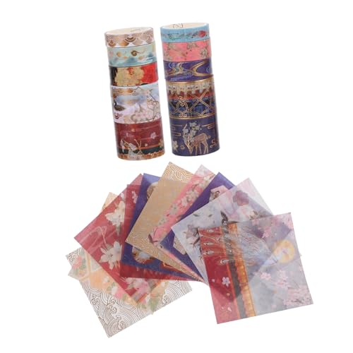 jojofuny 1 Satz Kranaufkleber Im Alten Stil Scrapbooking-dekorationszubehör Abdeckband Klebeband Dekorativ Washi-tape-dekoration Washi-klebeband Ästhetisches Washi-tape Flüsterpapier von jojofuny