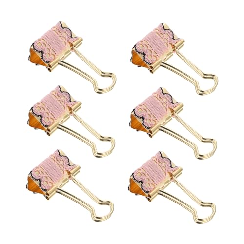 jojofuny 1 Satz Kreative Long Tail Clips Aus Metall Rosa Dekorative Büroklammern Für Notizen Und Scrapbooking Stabil Und Langlebig Für Büro Schule Und Zuhause 6 Stück von jojofuny