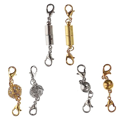 jojofuny 1 Satz Kupfer Magnetverschluss Schmuckverschluss Für Halsketten Und Armbänder Magnetische Kugel Und Zylinderverschlüsse Installieren Für Diy Schmuckherstellung Und 6 Paare jojofuny 1 Satz Kupfer Magnetverschluss Schmuckverschluss Für Halsketten Und Armbänder Magnetische Kugel Und Zylinderverschlüsse Installieren Für Diy Schmuckherstellung Und 6 Paare von jojofuny