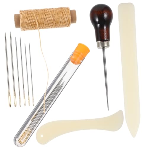 jojofuny 1 Satz Leder -DIY -Werkzeugset Bindung Nadel-Kit Nadeln Hefter groß Herstellung Nähen Lederbearbeitungs -Kit Buchbindesets Buchbinderei Bastelset Lederbearbeitungswerkzeuge Holz jojofuny 1 Satz Leder -DIY -Werkzeugset Bindung Nadel-Kit Nadeln Hefter groß Herstellung Nähen Lederbearbeitungs -Kit Buchbindesets Buchbinderei Bastelset Lederbearbeitungswerkzeuge Holz von jojofuny