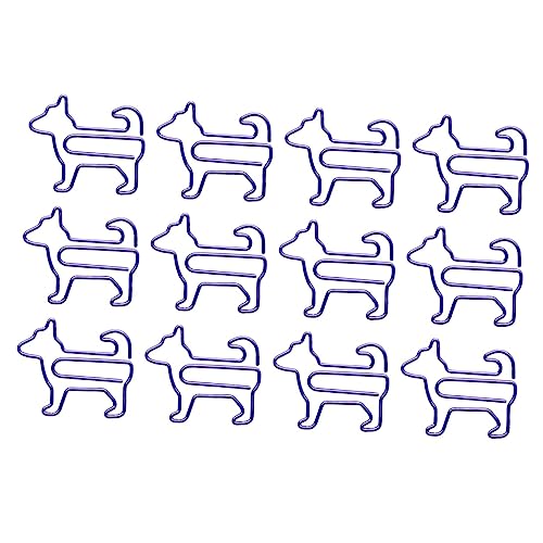 jojofuny 1 Satz Lesezeichen Clips Hund Form Lustige Büroklammern Für Notizen Karten Dokumente Kreatives Zubehör Für Hundeliebhaber Bürobedarf Und 12 Stück von jojofuny