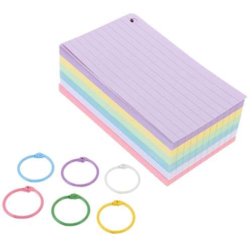 jojofuny 1 Satz Liniert Karteikarten mit Ringen Vorperforierte Schreibkarten für Studium für Notizen und Tägliche Planung Praktisch jojofuny 1 Satz Liniert Karteikarten mit Ringen Vorperforierte Schreibkarten für Studium für Notizen und Tägliche Planung Praktisch von jojofuny
