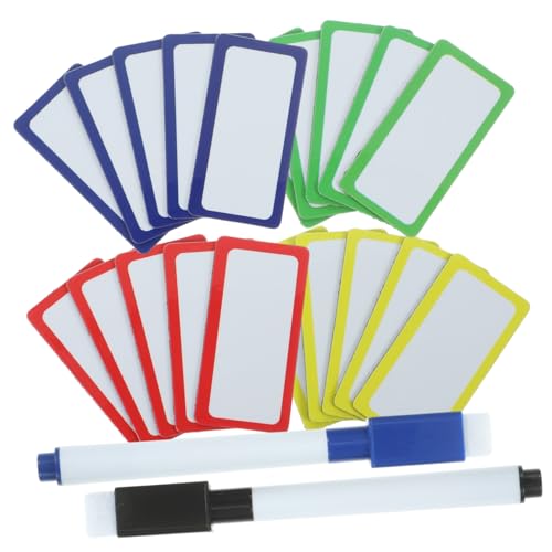 jojofuny 1 Satz Magnetische Whiteboard-Aufkleber Etiketten Name klebrig Magnetische, trocken abwischbare Tafel Tipp Magnetetikett Aufkleber für Whiteboards Plastik Colorful Zufällige Farbe von jojofuny