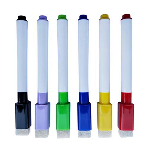 jojofuny 1 Satz Magnetische Whiteboard Marker Lebendigen Farben Mit Integriertem Radiergummi Geruchsarm Und Abwischbar Für Schule Büro Und Zuhause 6 Stück jojofuny 1 Satz Magnetische Whiteboard Marker Lebendigen Farben Mit Integriertem Radiergummi Geruchsarm Und Abwischbar Für Schule Büro Und Zuhause 6 Stück von jojofuny