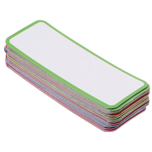 jojofuny 1 Satz Magnetisches Etikett Magnete Für Whiteboard Etiketten Etikett Für Trockenerlöser Streifen Dünn Kühlschrank-memo-aufkleber Message Board-aufkleber 54 Stück von jojofuny