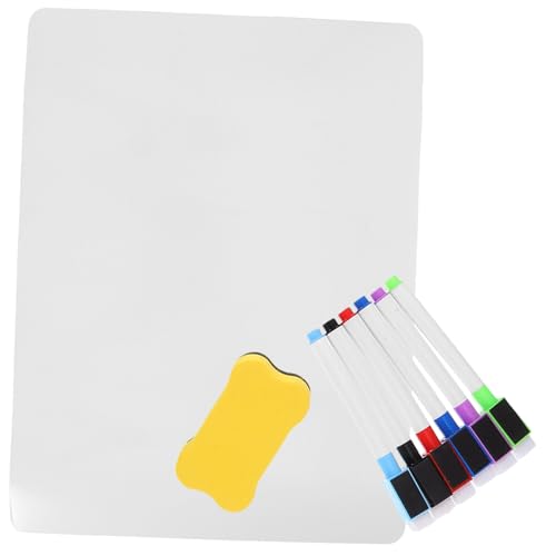 jojofuny 1 Satz Magnetisches Whiteboard für Kühlschrank mit Abwischbaren Stiften und Radiergummi Wiederverwendbar für Notizen im Büro oder Zuhause jojofuny 1 Satz Magnetisches Whiteboard für Kühlschrank mit Abwischbaren Stiften und Radiergummi Wiederverwendbar für Notizen im Büro oder Zuhause von jojofuny